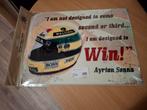 Ayrton Senna wandbord, Ophalen of Verzenden, Zo goed als nieuw, Auto's