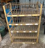 Brocante antiek opbergrek winkelrek, Huis en Inrichting, Ophalen of Verzenden, Zo goed als nieuw
