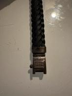 Best to buddha lederen armband, Ophalen, Zo goed als nieuw, Zilver, Leer