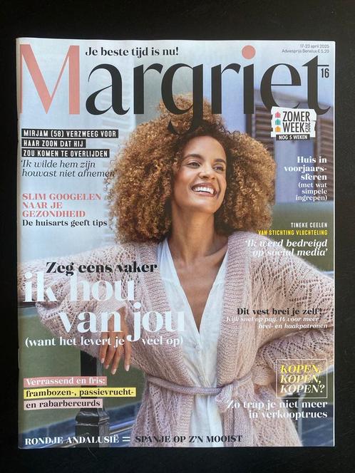Margriet 16 - 2025, Boeken, Tijdschriften en Kranten, Nieuw, Damesbladen, Verzenden