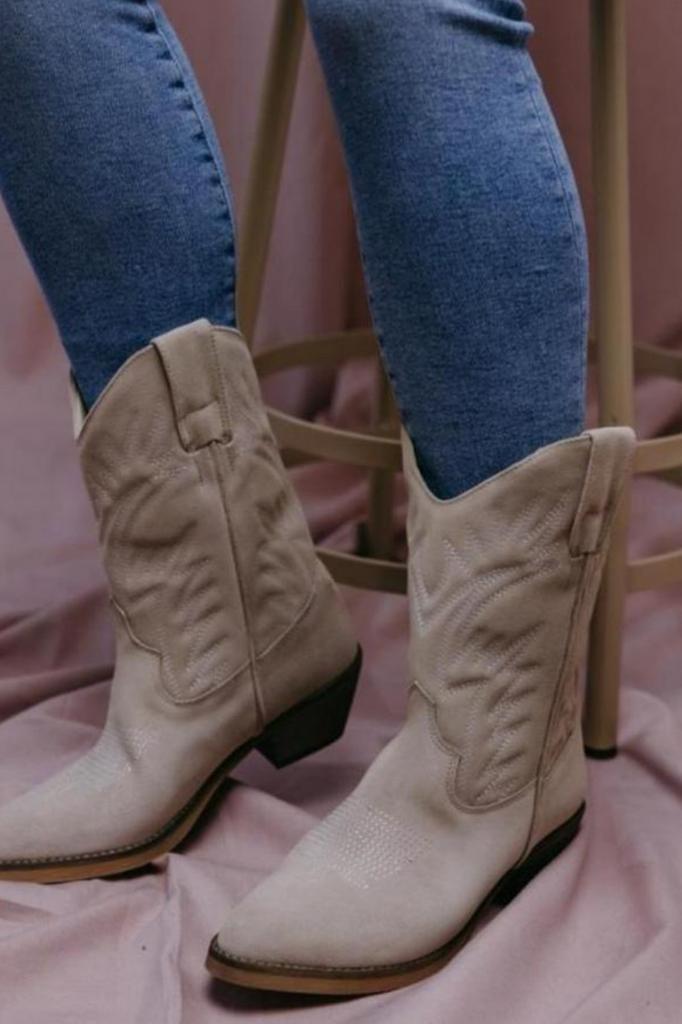 Ivylee laarzen model Frances mt. 38 NIEUW (nieuwprijs 360,-), Kleding | Dames, Schoenen, Nieuw, Lage of Enkellaarzen, Beige, Ophalen of Verzenden