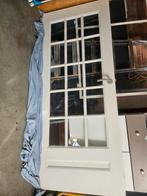 Binnendeur met glaspanelen, Deurkozijn, Zo goed als nieuw, Hout, Ophalen