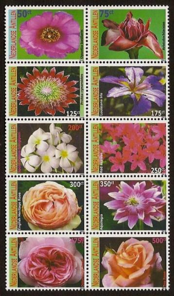 Nederlandse Antillen 1977/86 postfris Bloemen 2010 beschikbaar voor biedingen