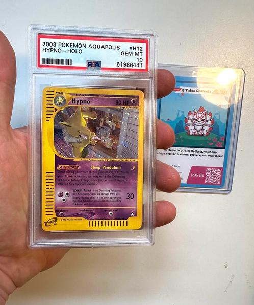 Hypno holo Aquapolis PSA 10, Hobby en Vrije tijd, Verzamelkaartspellen | Pokémon, Nieuw, Losse kaart, Ophalen of Verzenden