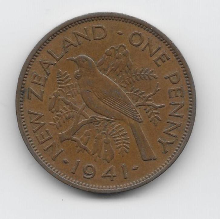 Nieuw-Zeeland 1 penny 1941 KM# 13, Postzegels en Munten, Munten | Oceanië, Losse munt, Verzenden