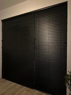 Zwarte houten jaloezieën Veneta 3 maten, Ophalen, 100 tot 150 cm, 200 cm of meer, Zwart