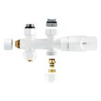 Belrad Thermostatische Radiatorkraan Recht Wit, Thermostaat, Minder dan 30 cm, Nieuw, Minder dan 60 cm