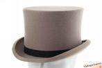 vintage Hoge hoed grijs wolvilt 60 = XL als nieuw, Kleding | Heren, Hoeden en Petten, Ophalen of Verzenden, Zo goed als nieuw