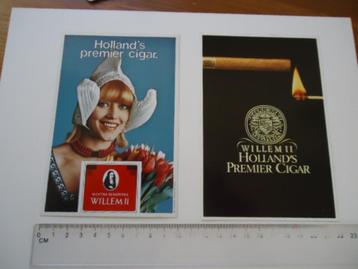 sticker oud WILLEM II SIGAAR sigaren dikke kwaliteit 2 zijdi beschikbaar voor biedingen