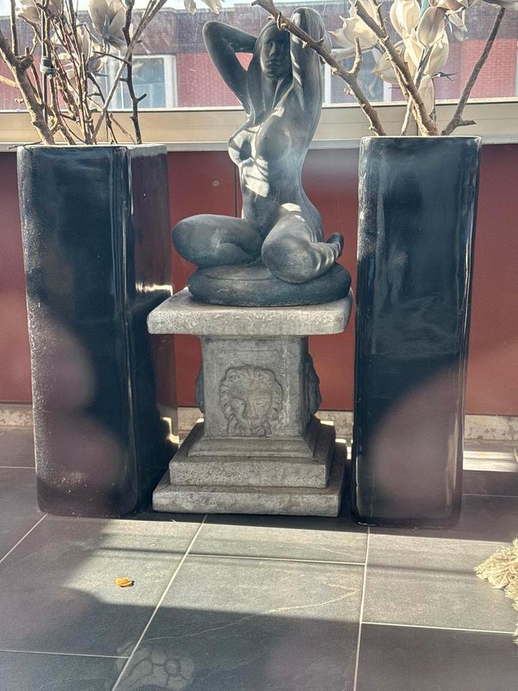 Decoratieve set met beeld en vazen, Antiek en Kunst, Kunst | Beelden en Houtsnijwerken, Ophalen