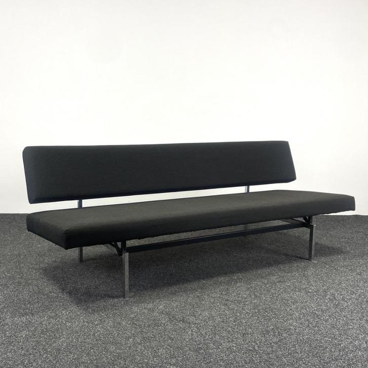 Van Der Sluis Slaapbank - Zwart 25138, Huis en Inrichting, Fauteuils, Gebruikt, 75 tot 100 cm, Ophalen