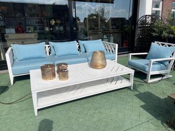 MOOISTE TUINMEUBELEN LOUNGESET EICHHOLTZ TAFEL TUINSTOELEN beschikbaar voor biedingen