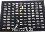 10 stuk rvs heren ring 5 maat 22 en 5 maat 23., Import en groothandel Lili, 20 of groter, IJzer of Staal, Nieuw