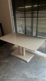 Eettafel wit hoogglans, 150 tot 200 cm, Gebruikt, Rechthoekig, 75 cm of meer