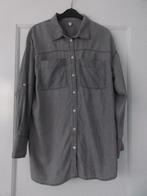 spijkerblouse, blouse Hema grijs L, Kleding | Dames, Maat 42/44 (L), Ophalen of Verzenden, Zo goed als nieuw, Grijs