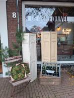 Brocante witte luiken luikjes, binnenluiken uit een pastorie, Ophalen