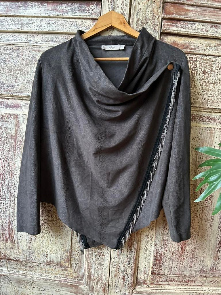 Aaiko bruin jasje XS met kettinkjes, Aaiko, Bruin, Ophalen of Verzenden, Zo goed als nieuw