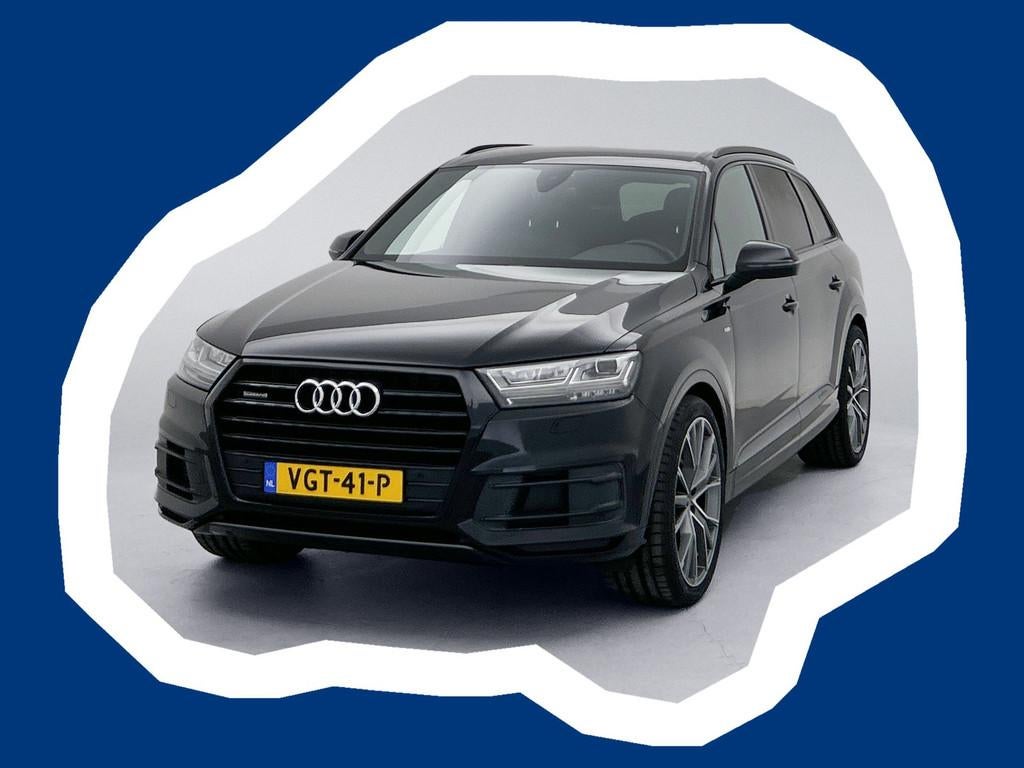 Audi Q7 3.0 TDI Quattro S-Line Grijs kenteken 22 inch lichtm, Auto's, Audi, Automaat, Gebruikt, Bedrijf, Diesel