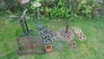Antieke brocante standaards etc.voor in de tuin van ijzer!!, Ophalen, Gebruikt