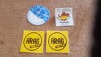 Stickers en Plaatjes reclame arag airmiles, Verzenden, Zo goed als nieuw