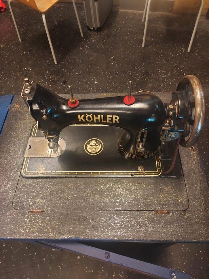 Vintage Köhler Naaimachine, Antiek en Kunst, Antiek | Naaimachines, Ophalen