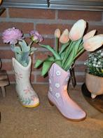 Laarsvormige vaas met bloemmotief, Helene Livingstyle, Overige kleuren, Example@example.com, Nieuw
