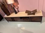 TV Meubel Travertin/Mango Hout 200cm, Ophalen, 150 tot 200 cm, Zo goed als nieuw, Minder dan 100 cm