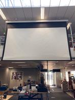 Projectiescherm groot 4.50 x 2.50., Doe-het-zelf en Verbouw, Rolluiken, Ophalen, Zo goed als nieuw, Wit, 200 cm of meer