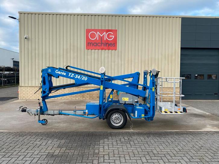 2019 Genie TZ34/20, Aanhangwagen hoogwerker, 12 meter, Zakelijke goederen, Machines en Bouw | Liften, Steigers en Ladders