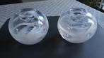 Kosta Boda Cool Moon waxinelichthouders groot wit Zweden, Ophalen of Verzenden