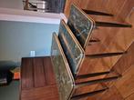 Vintage bijzettafels,  nestingtables., Huis en Inrichting, Tafels | Bijzettafels, 45 tot 60 cm, Minder dan 55 cm, Gebruikt, Rond