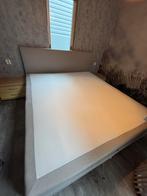 Boxspring 160 cm - Zo goed als nieuw, Beige, Tweepersoons, Ophalen of Verzenden, Zo goed als nieuw