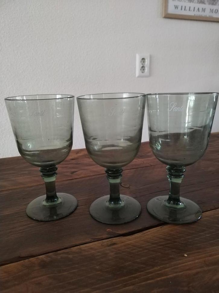 Rivera Maison plastic Santé Glazen - Set van 3, Huis en Inrichting, Keuken | Servies, Zo goed als nieuw, Glas of Glazen, Overige stijlen