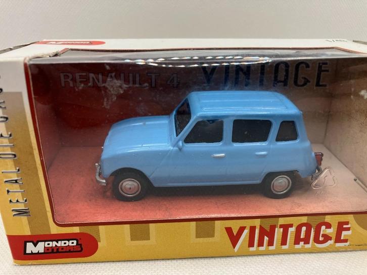 29526: Renault 4 - Mondo Motors 1:43, Hobby en Vrije tijd, Modelauto's | 1:43, Zo goed als nieuw, Auto, Overige merken, Ophalen of Verzenden