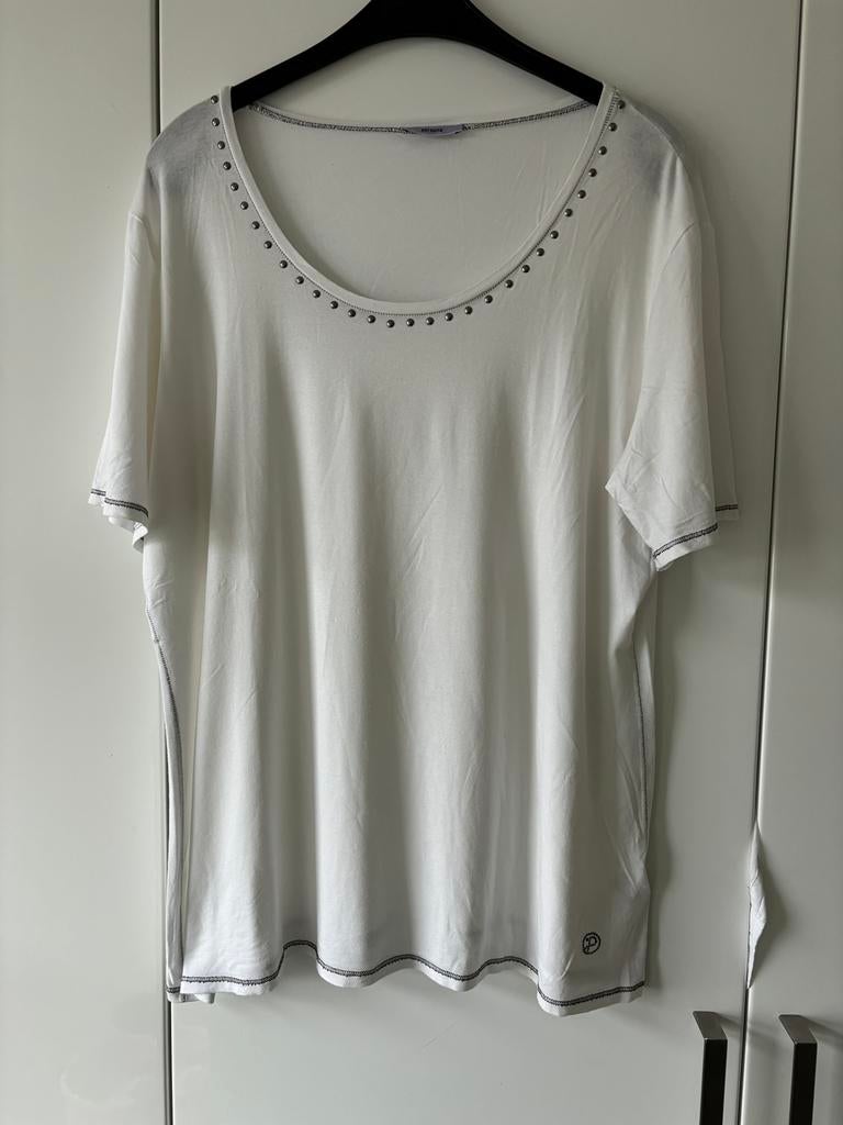 Persona by Marina Rinaldi, t shirt, wit, maat L=46, Verzenden, Wit, Maat 46/48 (XL) of groter, Zo goed als nieuw