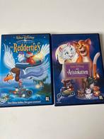 Disney DVD's: De Reddertjes & Aristokatten, Ophalen, Avontuur, Alle leeftijden, Zo goed als nieuw
