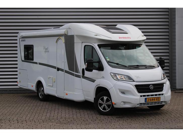 Dethleffs Magic Edition Queensbed Fiat 140PK Omvormer TV, Caravans en Kamperen, Campers, Bedrijf, tot en met 2, Half-integraal