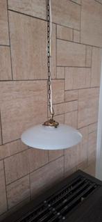 Schattig antiek hanglampje, Ophalen of Verzenden, Gebruikt, Glas, Minder dan 50 cm