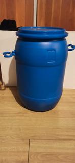 Vaten 60 liter,, handvaten, afsluitbaar deksel m. rubber, Tuin en Terras, Regentonnen, Minder dan 75 liter, Ophalen of Verzenden