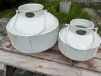 2 riverdale windlichten, Huis en Inrichting, Woonaccessoires | Kandelaars en Kaarsen, Ophalen, Gebruikt, Overige materialen, Minder dan 25 cm