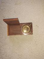 vintage, sigarettendoos met asbak, hout, Ophalen of Verzenden, Gebruikt, Overige typen
