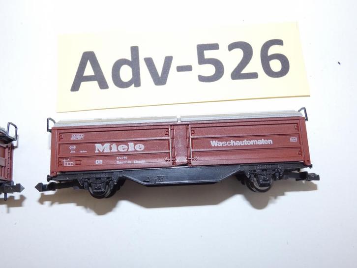 Adv-526 N Spoor Schuifwand/Dakwagons 25093/228 Roco, Hobby en Vrije tijd, Modeltreinen | N-Spoor, Gebruikt, Wagon, Gelijkstroom