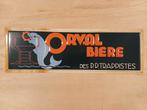 Orval Trappist Origineel Reclamebord Metaal Met Reliéf  Fr., Ophalen, Nieuw, Reclamebord, Plaat of Schild, Overige merken