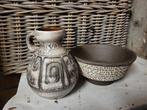 Retro Setje: Vaasje & Bakje, Antiek en Kunst, Antiek | Keramiek en Aardewerk, Ophalen of Verzenden
