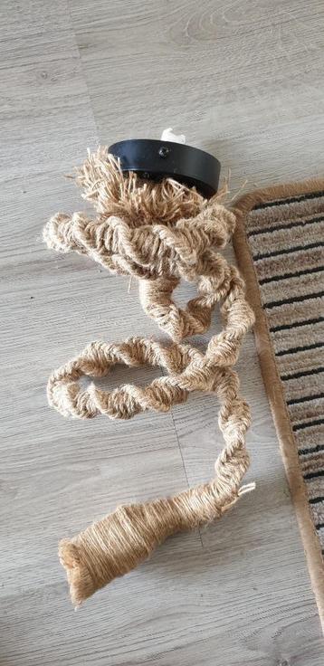 HANGLAMP MACRAMÉ touw 150 CM met lamp nieuw beschikbaar voor biedingen