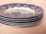 6 Homeland Alfred Meakin diepe borden blauw, Antiek en Kunst, Antiek | Servies los, Ophalen of Verzenden