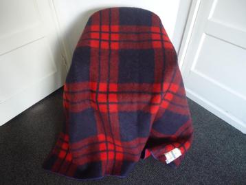1x "UNICUM" V&D retro wollen deken rood blauw, 200 x 145cm beschikbaar voor biedingen