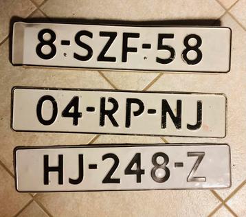 Kentekenplaten aanhanger, oud, metaal, verzamelen, mancave beschikbaar voor biedingen