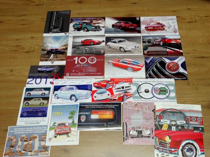 partij Alfa Romeo club SCRAB kerstkaarten, Boeken, Auto's | Folders en Tijdschriften, Zo goed als nieuw, Alfa Romeo, Ophalen of Verzenden