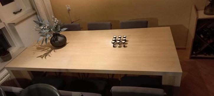 Grote eettafel/werktafel (200x90x75), Huis en Inrichting, Tafels | Eettafels, Gebruikt, 50 tot 100 cm, 200 cm of meer, Vijf personen of meer